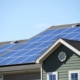 Home with a solar panel roof in Austin, TX