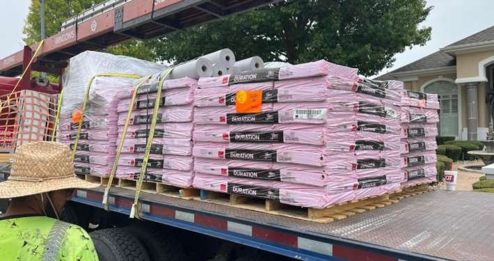 Construction material for exterior residential roofing in Austin, Texas