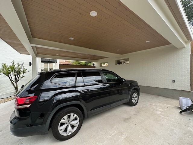 Cabana set by the poolside, built by TWT Exteriors in Austin, TX