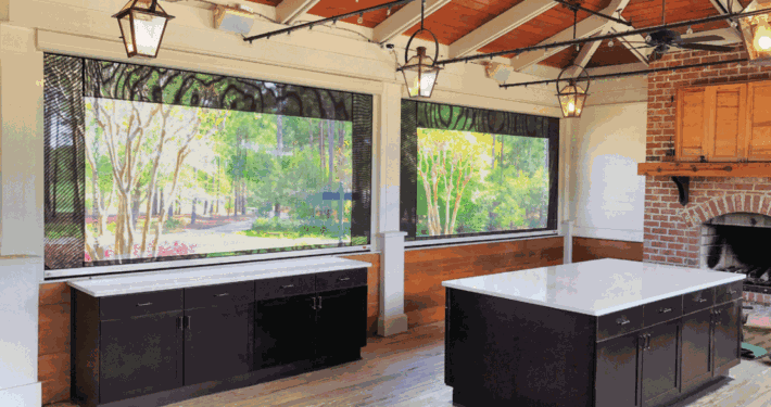 Magnatrack Motorized Retractable Screens Installed in Austin, TX